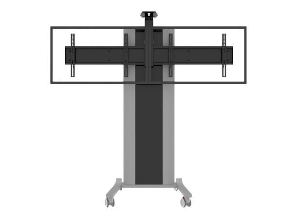 EDBAK Trolley VCTX247 VideoConference 2x 40-47" | Camera- and codec shelf 