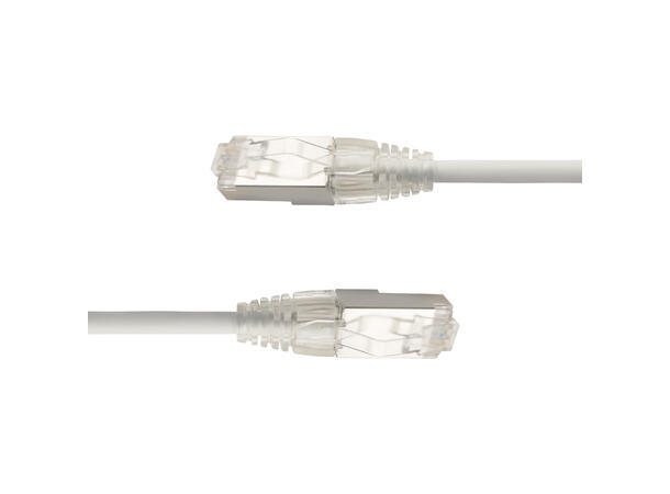 LinkIT F/UTP SlimPatch Cat6a vit 0.5m AWG 28 | LSZH | Snagless | OD 4.7mm 