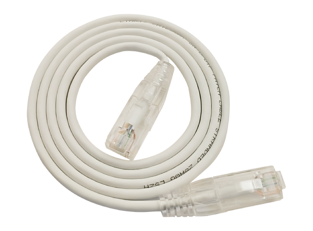 LinkIT U/UTP SlimPatch Cat6a hvit 0.5m AWG28/7 | LSZH |Snagless | OD 3.6mm 