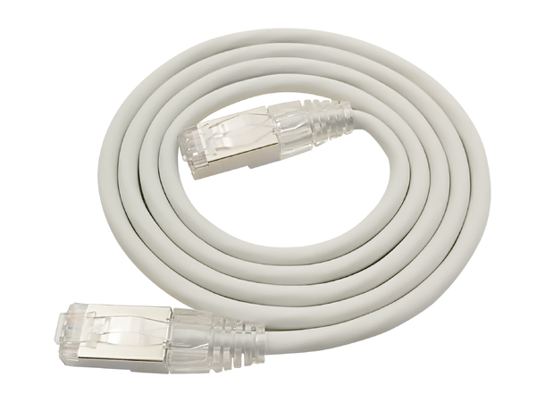 LinkIT F/UTP SlimPatch Cat6a grå 3m AWG 28 | LSZH | Snagless | OD 4.7mm 