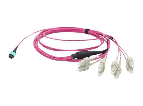 LinkIT MTP/MPO-B OM4 8c 15m USConec MTP Elite female - 8xLC | LSZH 