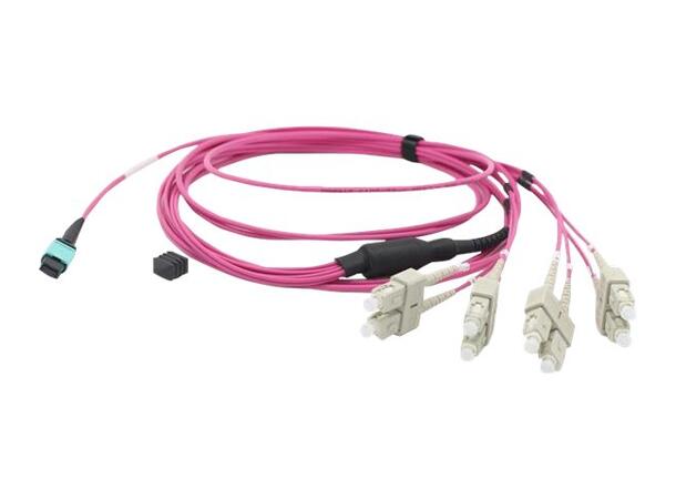 LinkIT MTP/MPO-B OM4 8c 5m USConec MTP Elite female - 8xLC | LSZH 