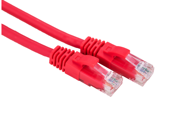 LinkIT U/UTP Patch Cat6 röd 0.5m AWG 24 | LSZH | Snagless 