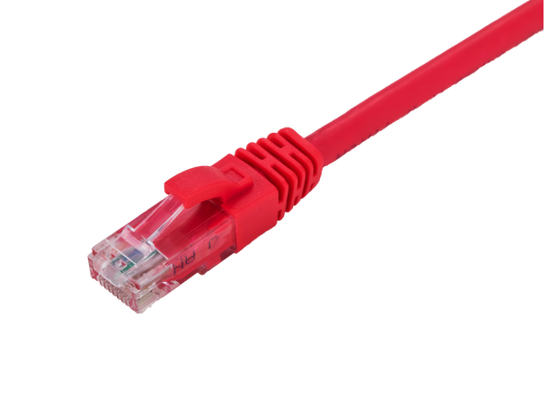 LinkIT U/UTP Patch Cat6 röd 0.5m AWG 24 | LSZH | Snagless 