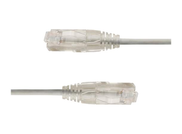 LinkIT U/UTP SlimPatch Cat6a grå 3m AWG28/7 | LSZH |Snagless | OD 3.6mm 