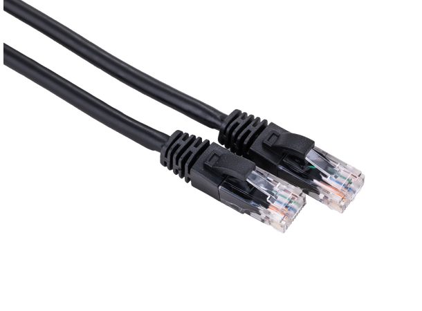 LinkIT U/UTP Patch Cat6 svart 0.5m AWG 24 | LSZH | Snagless 