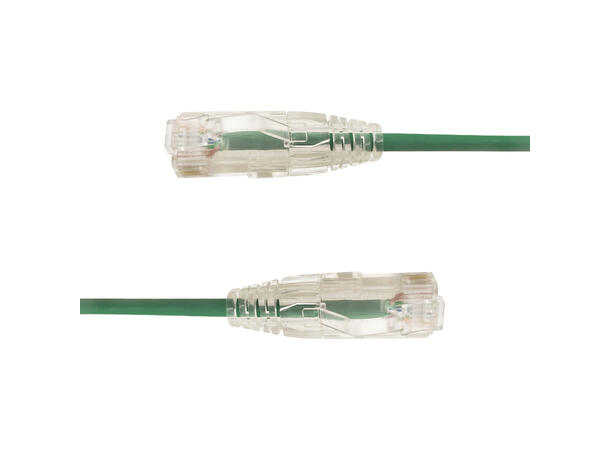 LinkIT U/UTP SlimPatch Cat6a grön 1.5m AWG28/7 | LSZH |Snagless | OD 3.6mm 