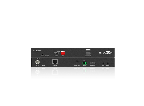 Stoltzen Apollo 6000 Decoder UHD 4K@30 HDCP 2.2 USB-KVM PoE 1-2fps delay 