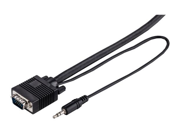 LinkIT SVGA/XGA kabel M-M med sound 5 m AWG 28 1920x1200@60Hz 