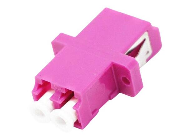 LinkIT Fiber adapter LC/LC Duplex MM | Clips and flanges | Magenta 