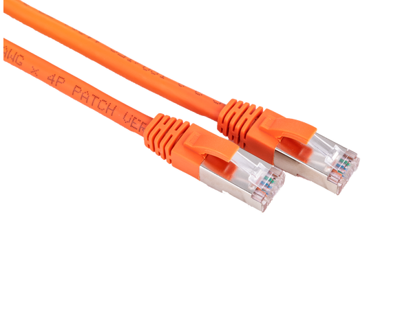 LinkIT S/FTP Patch Cat6a orange 1m AWG 26/7 | LSZH | Snagless 