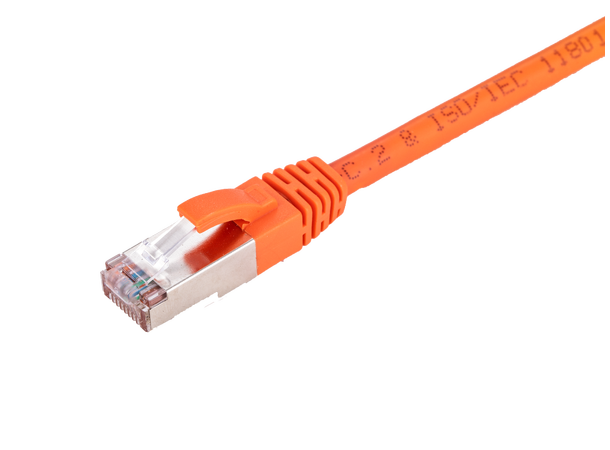 LinkIT S/FTP Patch Cat6a orange 1m AWG 26/7 | LSZH | Snagless 