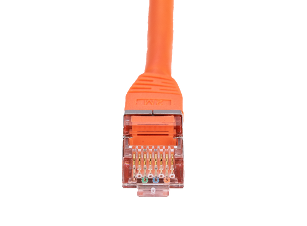 LinkIT S/FTP Patch Cat6a orange 1m AWG 26/7 | LSZH | Snagless 