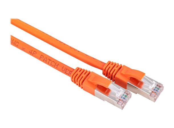 LinkIT S/FTP Patch Cat6a orange 1m AWG 26/7 | LSZH | Snagless 