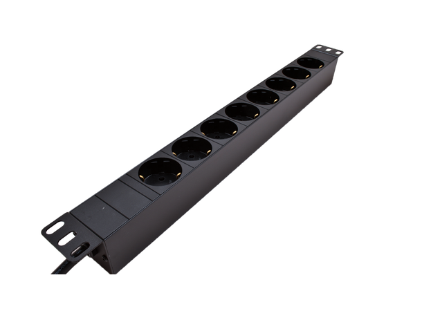 LinkIT 19" Power rail  8xCEE 7/4  2m CEE 7/7 | no switch | 16A | 3600W 