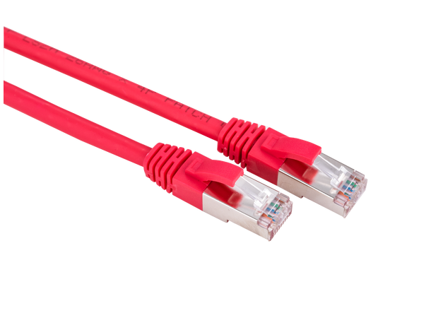 LinkIT S/FTP Patch Cat6a rød 1m AWG 26/7 | LSZH | Snagless 