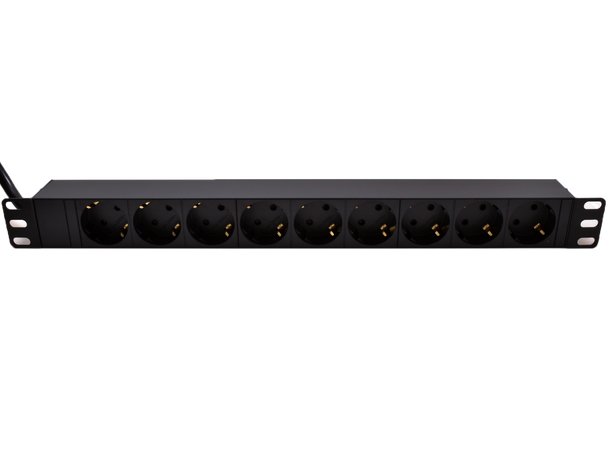 LinkIT 19" Strømskinne 9xCEE7/4 2m CEE7/7 | no switch | 16A | 3600W | 1U 