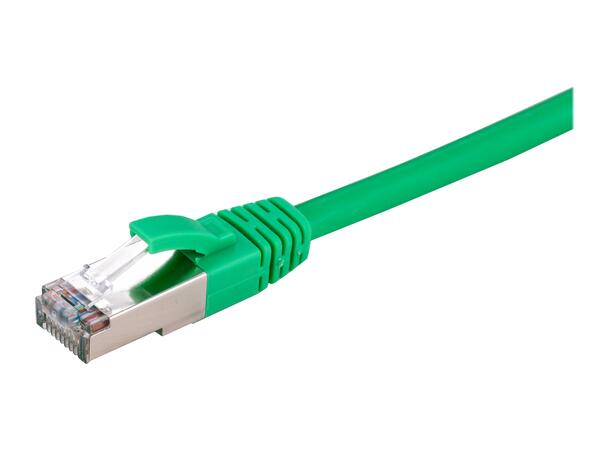 LinkIT S/FTP Patch Cat6a grønn 1m AWG 26/7 | LSZH | Snagless 