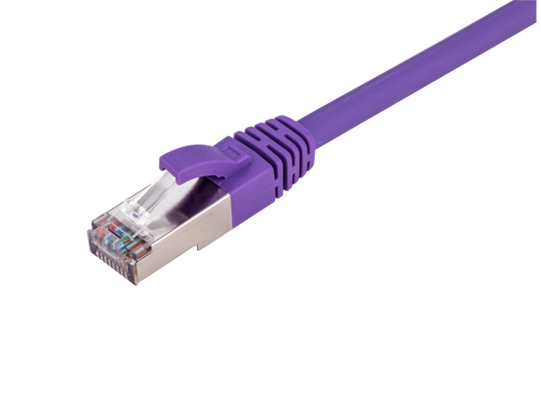 LinkIT S/FTP Patch Cat6a lila 1m AWG 26/7 | LSZH | Snagless 