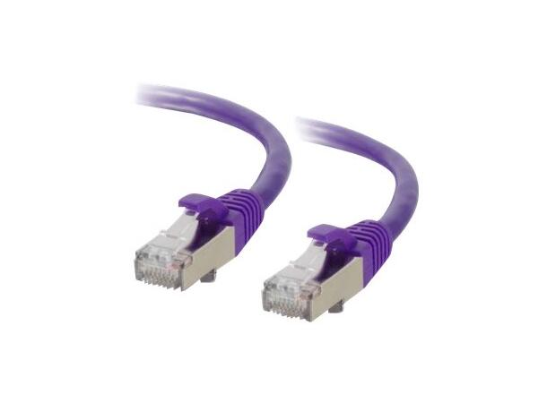 LinkIT S/FTP Patch Cat6a lila 1m AWG 26/7 | LSZH | Snagless 