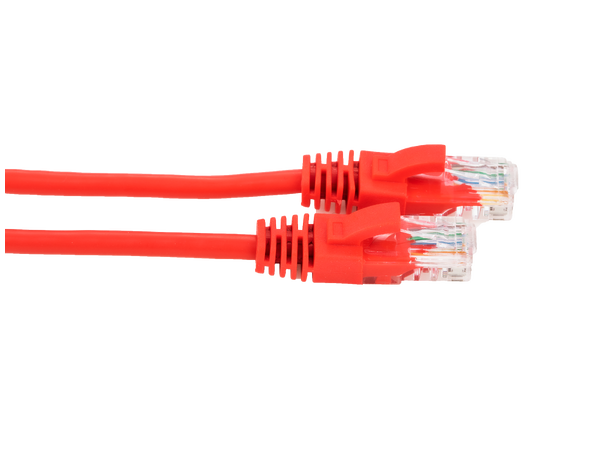 LinkIT U/UTP Patch Cat.5e röd PVC AWG 26 Snagless 