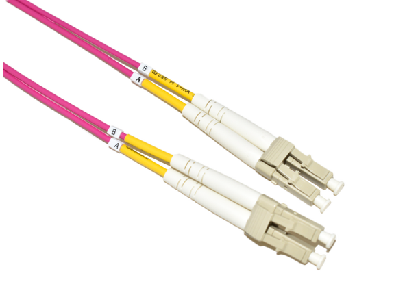 LinkIT Fiberpatch OM4 LC/LC Magenta Duplex MM OM4 50/125 LSZH, 2mm 