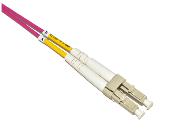 LinkIT Fiberpatch OM4 LC/LC Magenta Duplex MM OM4 50/125 LSZH, 2mm 