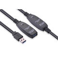 Elivi USB 3.0 A f&#246;rl&#228;ngnings kabel 15m Aktiv | M/F | 3.0 | Svart