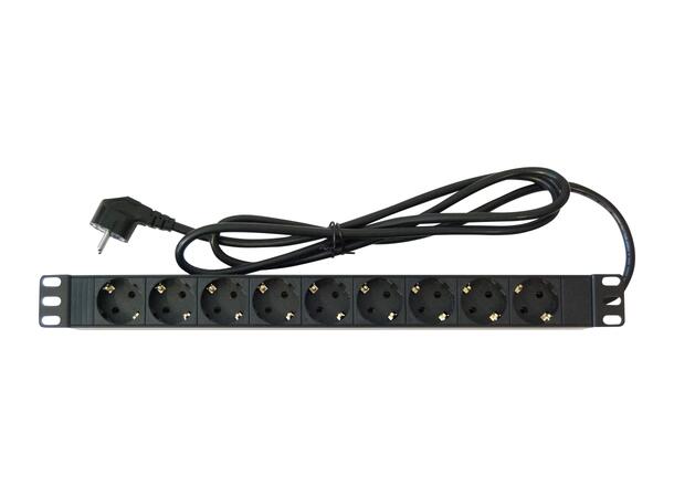 LinkIT 19" Power rail 9xCEE7/4 5m CEE 7/7 | no switch | 16A | 3600W | 1U 