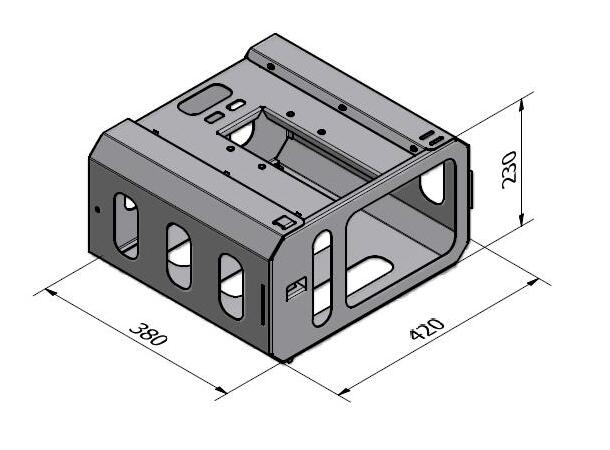 EDBAK Projektor sikkerhetskasse PSC21 38x23x42cm 