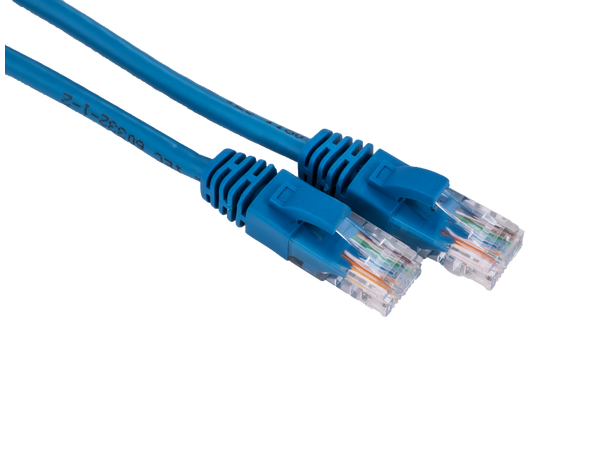 LinkIT U/UTP Patch Cat.5e blå PVC AWG 26 Snagless 