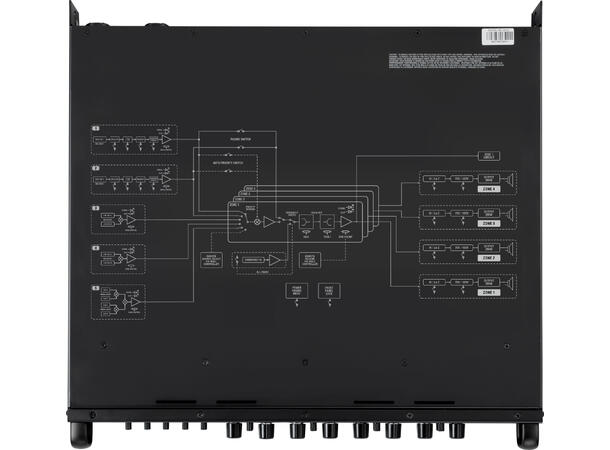 HH MZ-Mixing amp MZ-280Q 5 inp 4 zones 4x280W@100V / min 4Ohm Matrix 