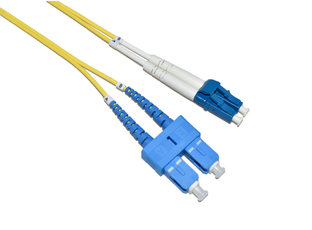 LinkIT fiber patch OS2 LC/SC 2m Duplex | SM | LSZH | Yellow 