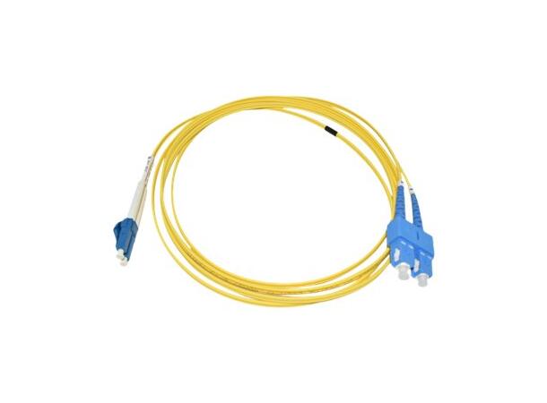 LinkIT fiber patch OS2 LC/SC 2m Duplex | SM | LSZH | Yellow 