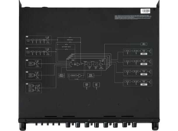 HH Mikseforsterker MZ-140Q 5 inn 4 soner 4x140W@100V / min 4 Ohm Matrix 