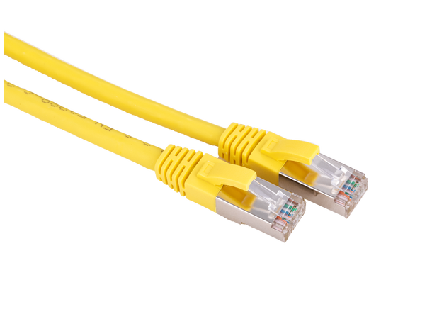 LinkIT S/FTP Patch Cat6a gul 1.5m AWG 26/7 | LSZH | Snagless 