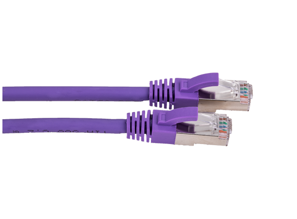 LinkIT S/FTP Patch Cat6a lilla 1.5m AWG 26/7 | LSZH | Snagless 