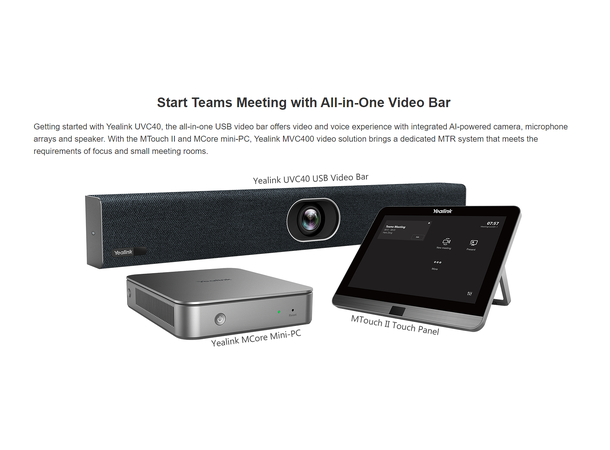 Yealink MVC400-C3-000 Microsoft Teams Rooms System 