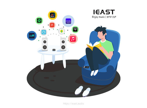 iEAST Oliostream Wireless Multi-Room Sound Streamer Sort 