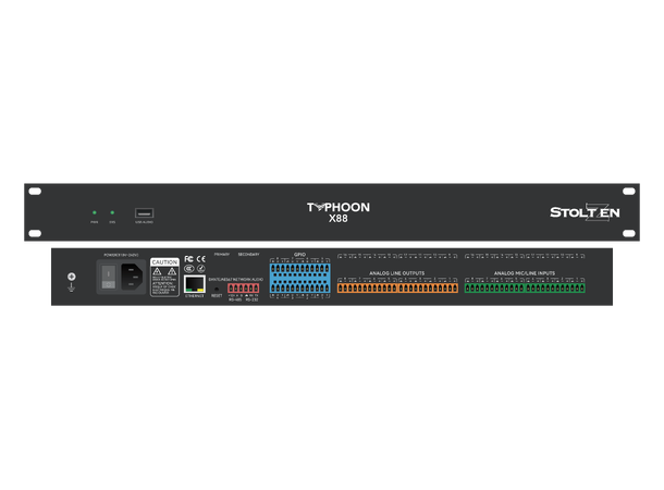 Stoltzen Typhoon X88 DSP Analog 8x8 | USB 