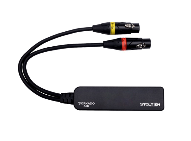 Stoltzen Tornado A2D 2x XLR Input 2 Ch Analog XLR to Dante 