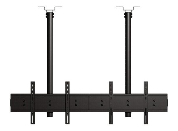 Edbak MB2155-L Fäste för 2xDisplay <55" | 120kg | 22-112cm | Landskap 