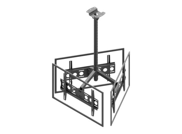 Edbak MB355T-L Triangelfäste 3xDisplay <55" | 180kg | 22-112cm | Triangle 