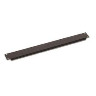 Lande 19&quot; Blank Panel 1U Steel | w/Screws | Black