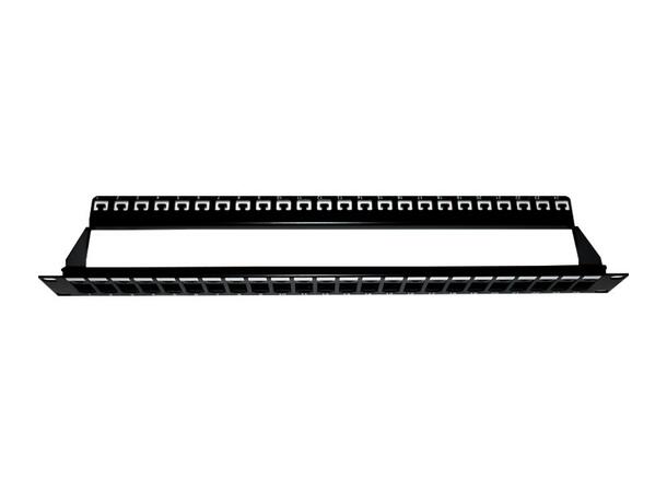 LinkIT Patchpanel 19" for 24 keystones Grounding | Cable Management | 1U 