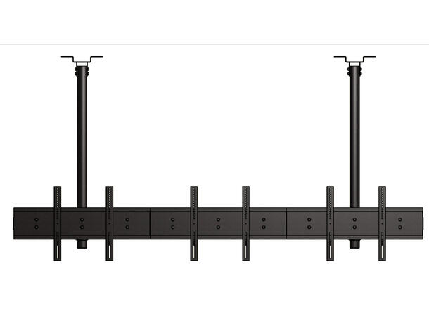 Edbak MB3155BB-L Fäste för 6xDisplay BB <55" | 160kg | 22-112cm | Back2back 