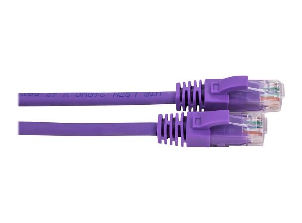 LinkIT U/UTP Patch Cat6 lilla 0.3m AWG 24 | LSZH | Snagless 