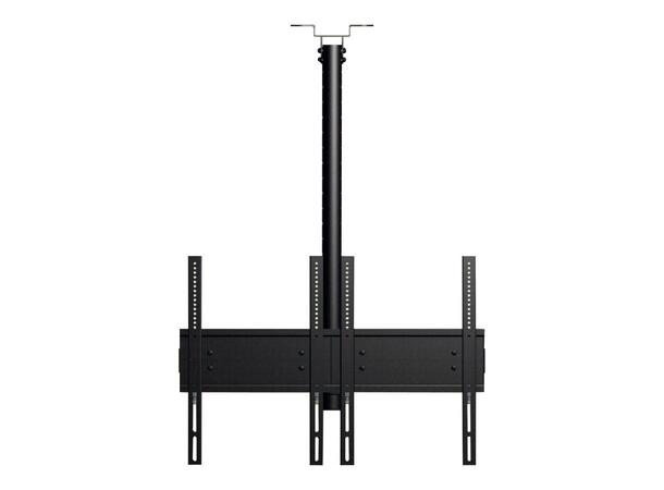 Edbak MB2155-P Fäste för 2xDisplay <55" | 120kg | 22-112cm | Porträtt 