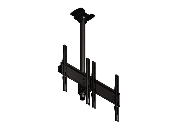 Edbak MB2155-P Fäste för 2xDisplay <55" | 120kg | 22-112cm | Porträtt 